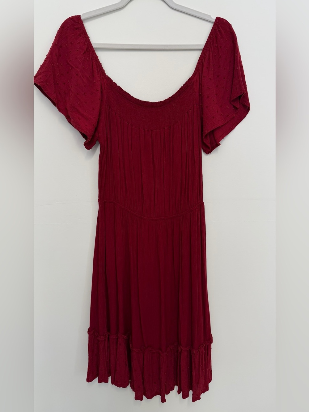 Planet Gold Cherry Scoop-Neck Midi Dress